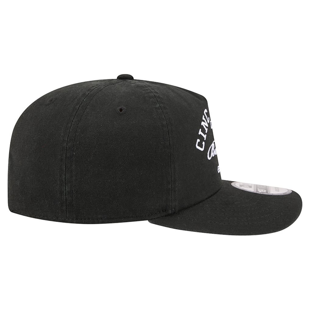 Cincinnati Bengals New Era Stacked 19TWENTY Adjustable Hat - Black