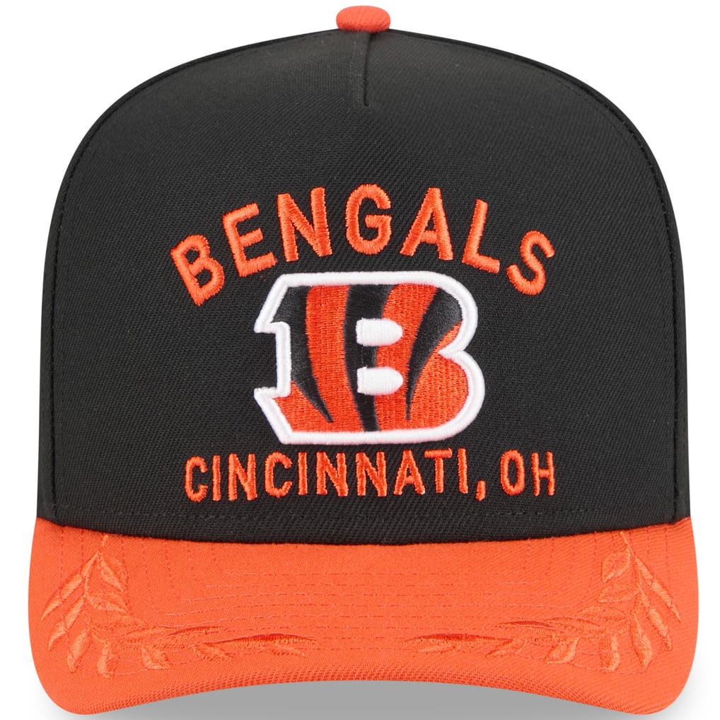  Cincinnati Bengals New Era 2025 NFL Draft A-Frame 9FIFTY Snapback Hat - Black/Orange