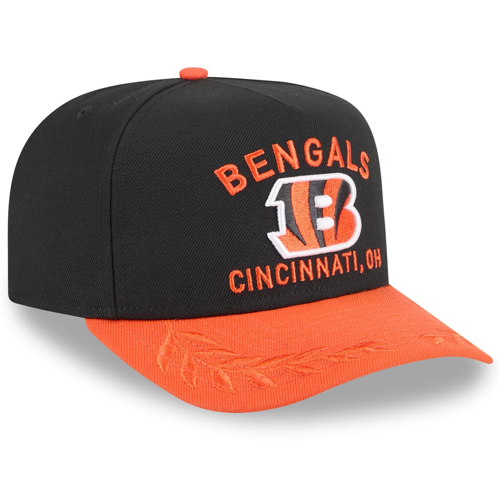  Cincinnati Bengals New Era 2025 NFL Draft A-Frame 9FIFTY Snapback Hat - Black/Orange