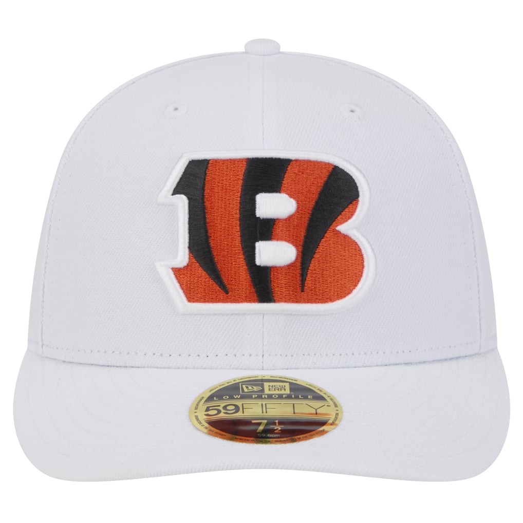 Cincinnati Bengals New Era Omaha Low Profile 59FIFTY Fitted Hat - White