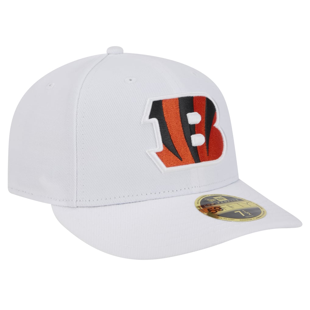 Cincinnati Bengals New Era Omaha Low Profile 59FIFTY Fitted Hat - White