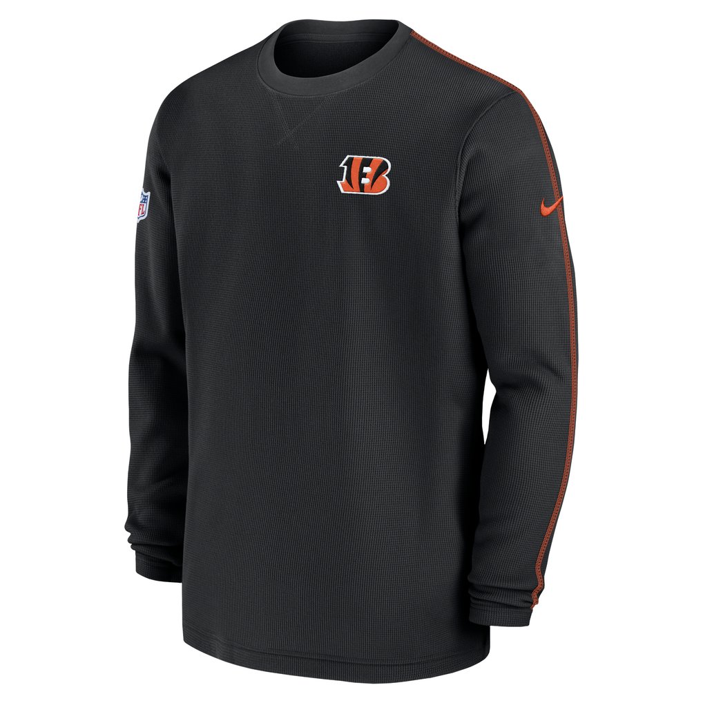 Cincinnati Bengals Nike 2024 Sideline Coaches Long Sleeve Top - Black