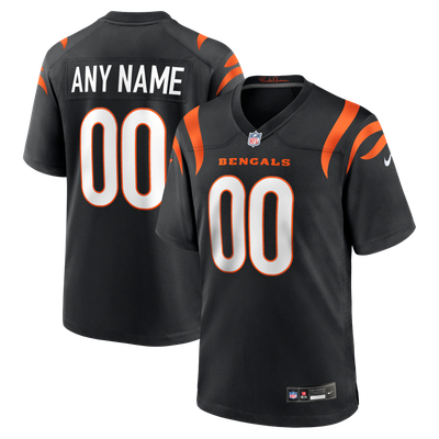Cincinnati Bengals Nike Game Custom Jersey - Black