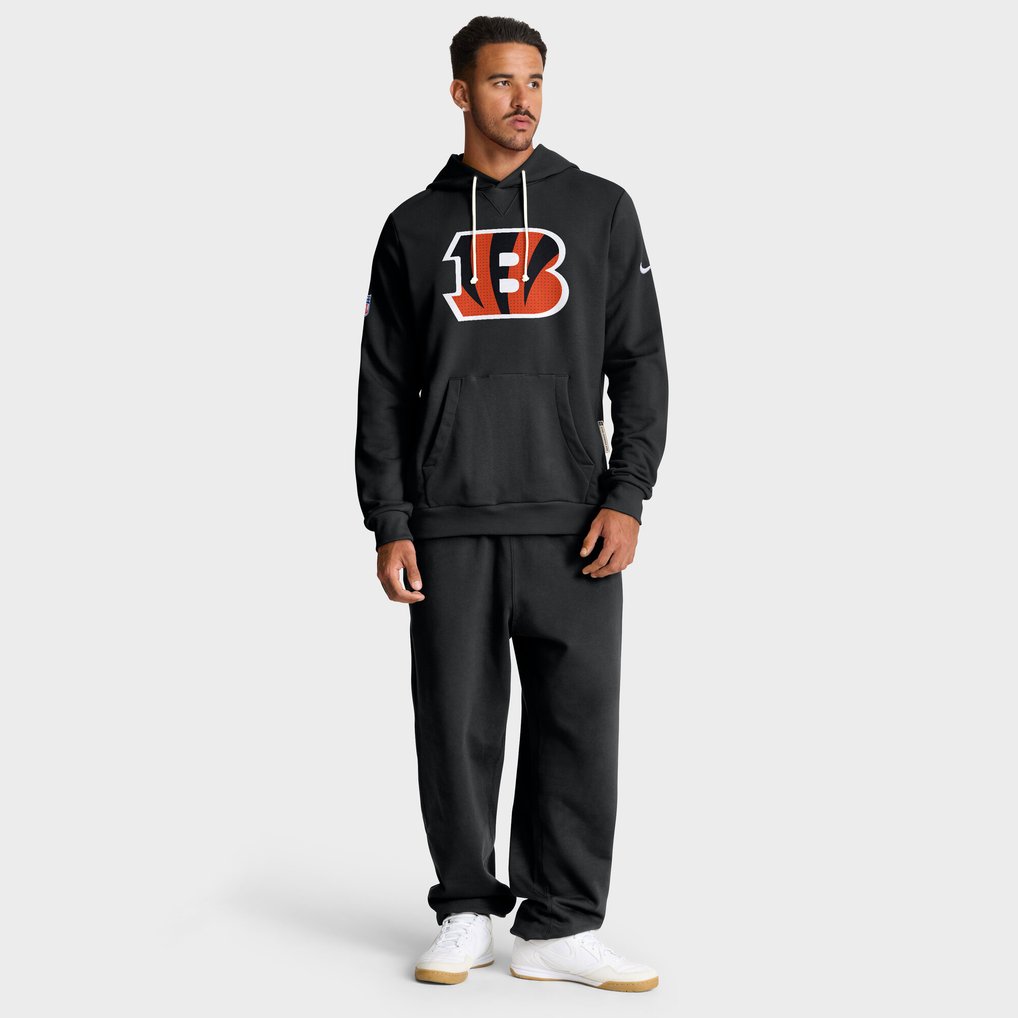 Cincinnati Bengals Nike Sideline Standard Issue Initial Home Dri-FIT Hoodie - Black