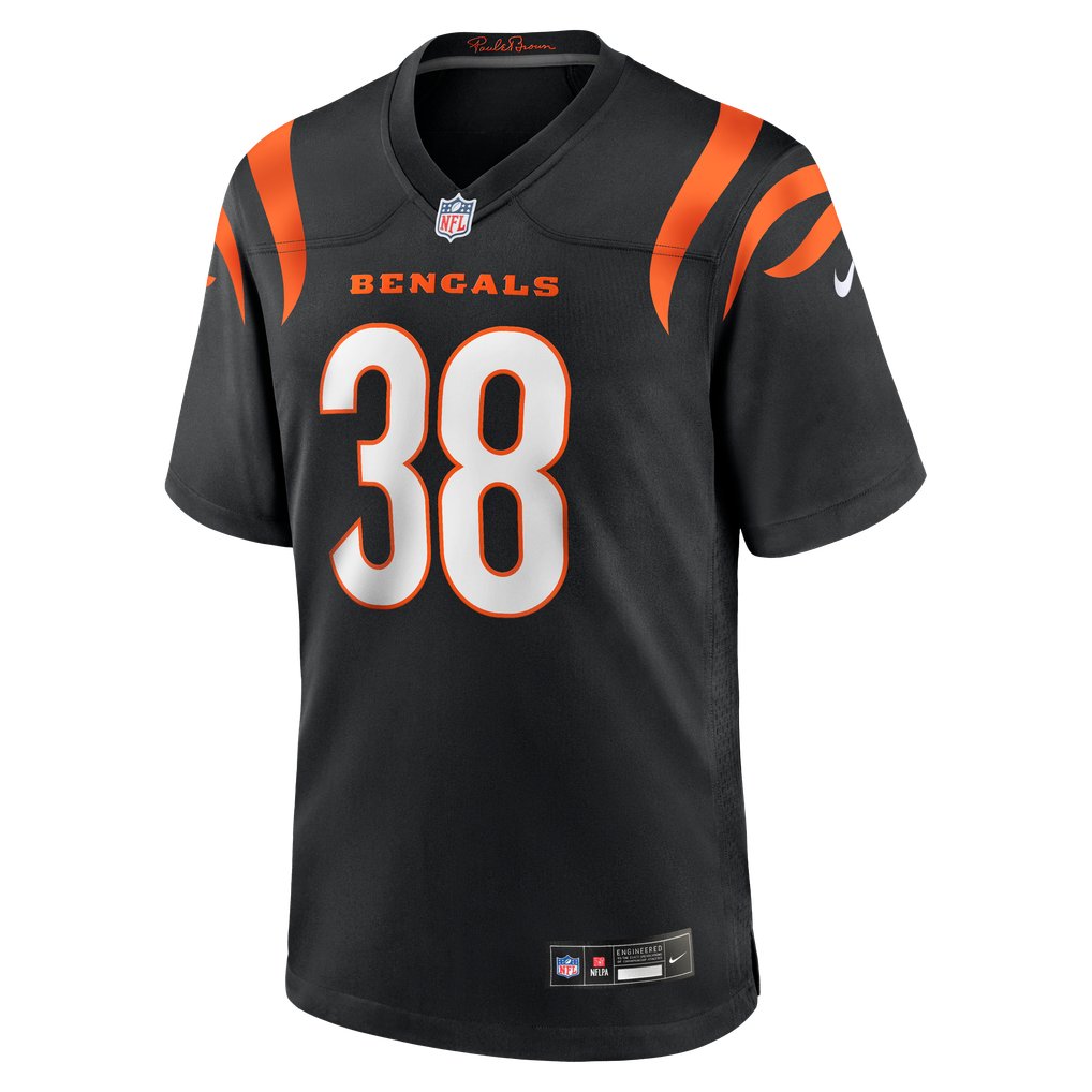 DJ Ivey Cincinnati Bengals Nike Team Game Jersey -  Black