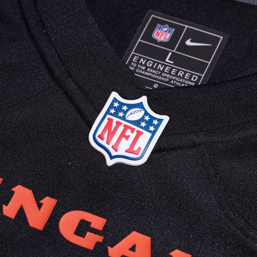 DJ Ivey Cincinnati Bengals Nike Team Game Jersey -  Black