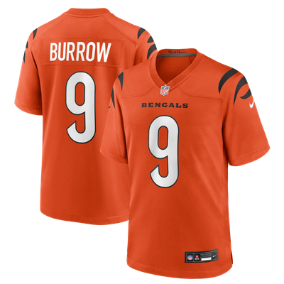 Joe Burrow Cincinnati Bengals Nike Alternate Game Jersey - Orange