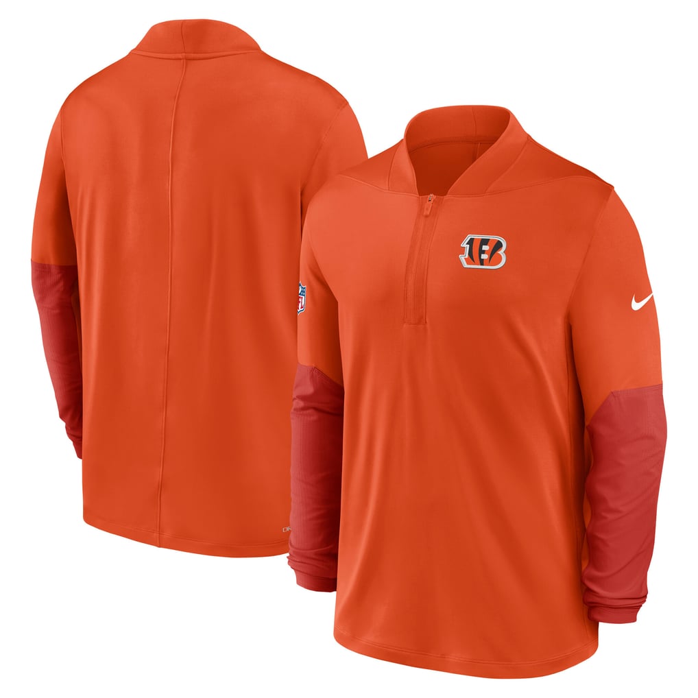 Cincinnati Bengals Nike Sideline Dri-FIT Half-Zip Pullover - Orange