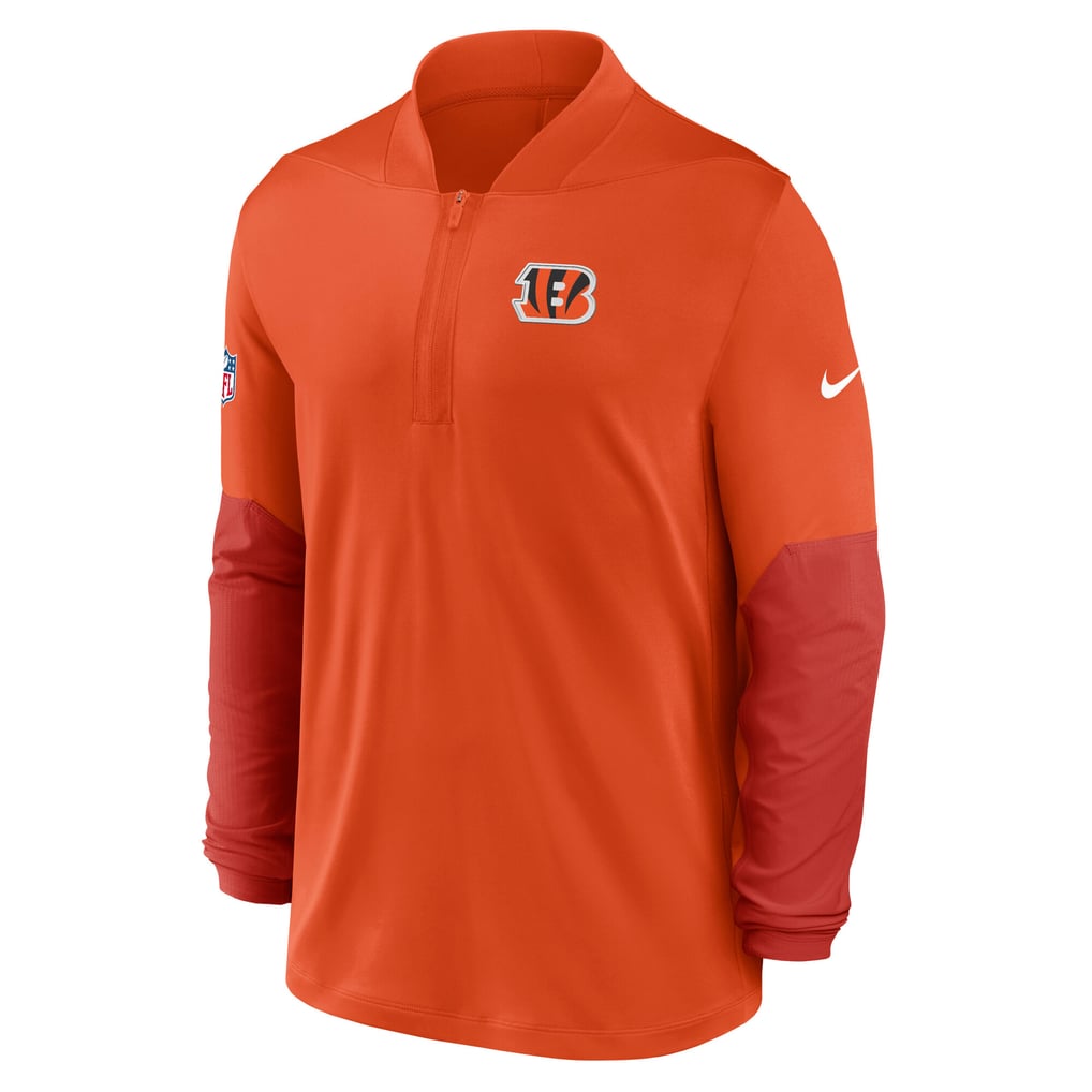Cincinnati Bengals Nike Sideline Dri-FIT Half-Zip Pullover - Orange