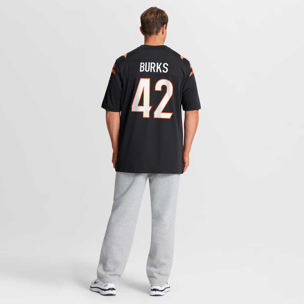 Oren Burks Cincinnati Bengals Nike Team Game Jersey -  Black