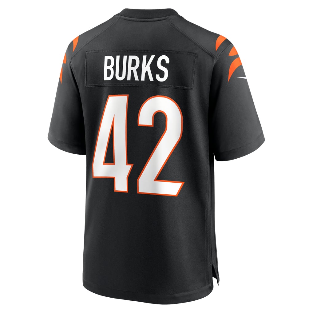 Oren Burks Cincinnati Bengals Nike Team Game Jersey -  Black