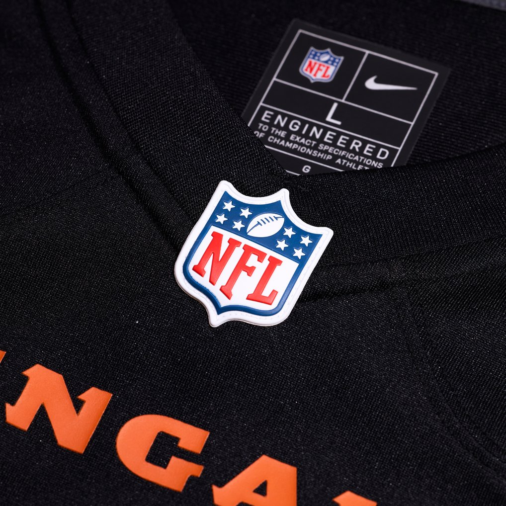 Tahj Brooks Cincinnati Bengals Nike Team Game Jersey -  Black