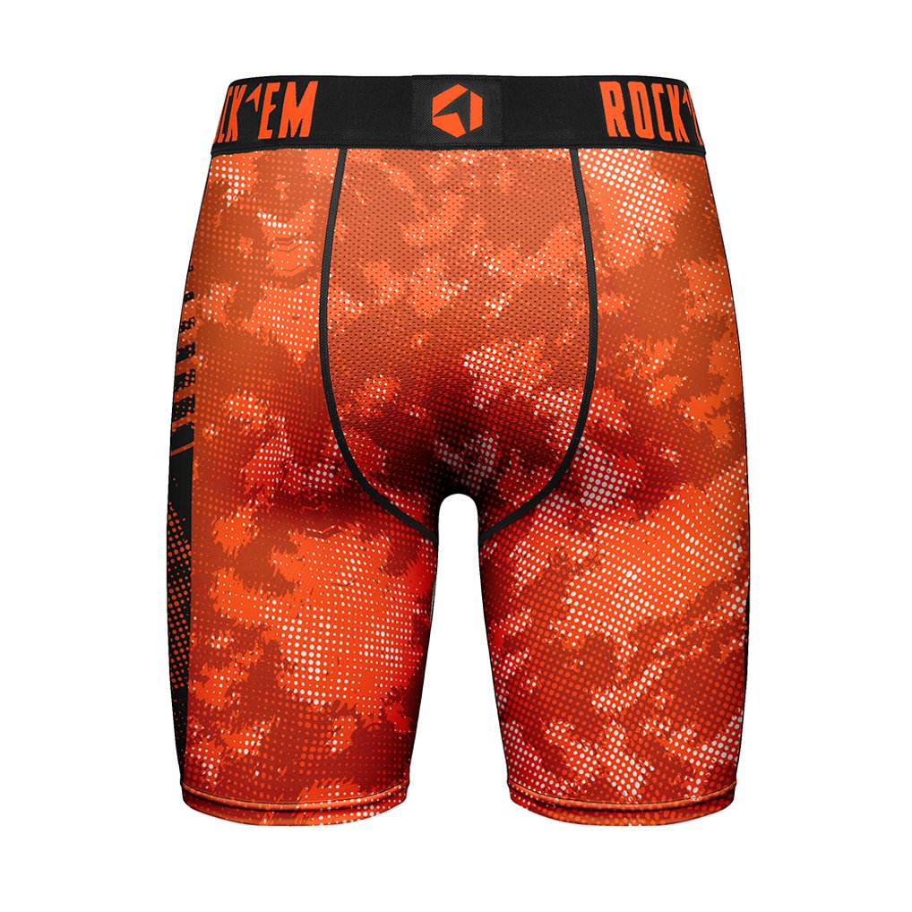 Cincinnati Bengals Rock Em Socks Wordmark Boxer Briefs - Orange