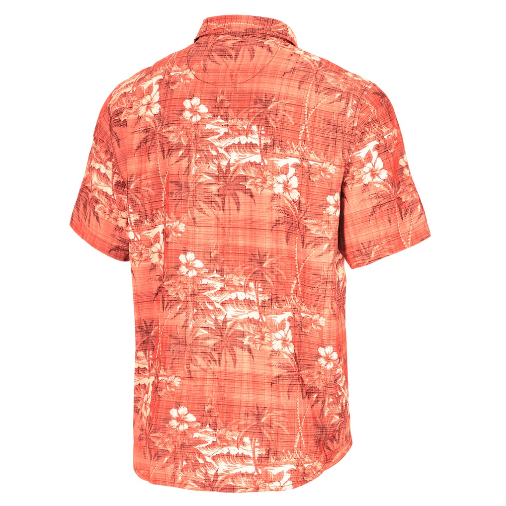 Cincinnati Bengals Tommy Bahama Coconut Point Isla Palmetta Camp Button-Up Shirt - Orange
