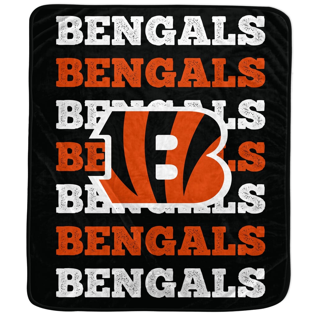 Cincinnati Bengals Pegasus 60'' x 70'' Logo Wordmark Plush Blanket