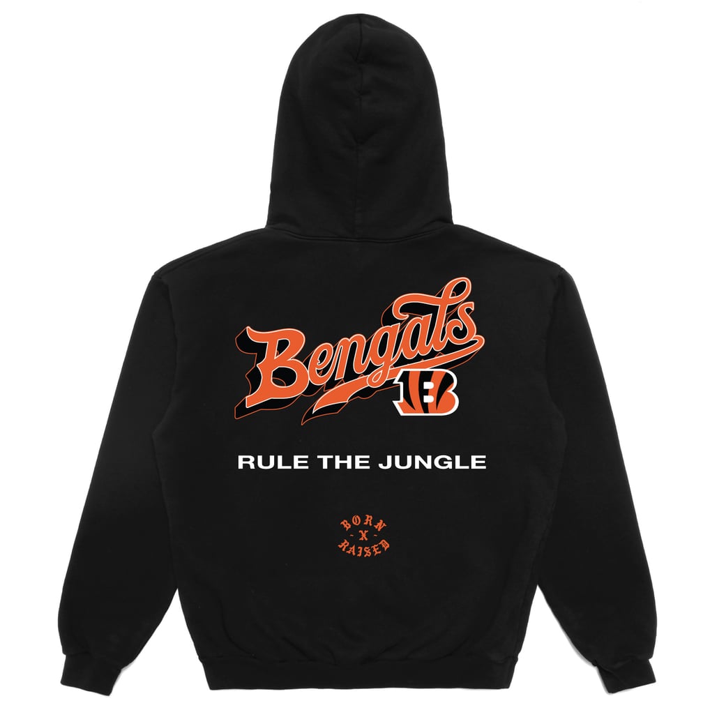  Cincinnati Bengals Born x Raised Unisex Pro Script Hoodie - Black