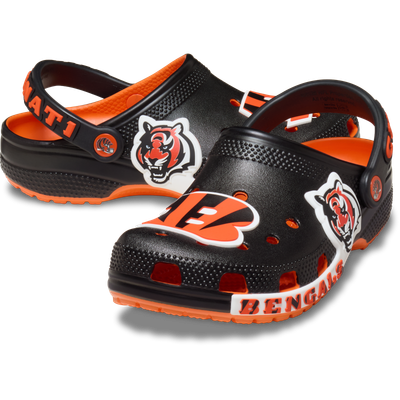  Cincinnati Bengals Crocs Unisex Classic Clog - Black