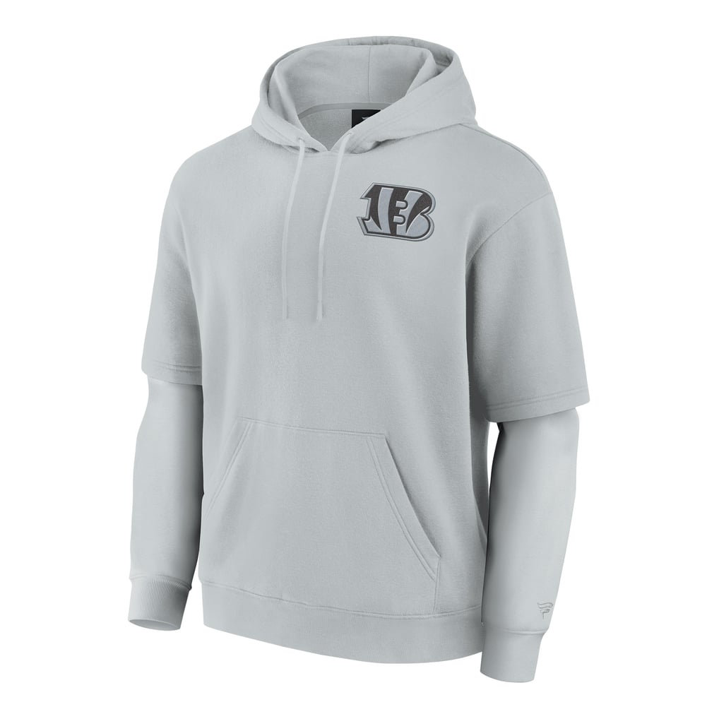  Cincinnati Bengals Fanatics Unisex  Sleek Elements Pullover Hoodie - Gray
