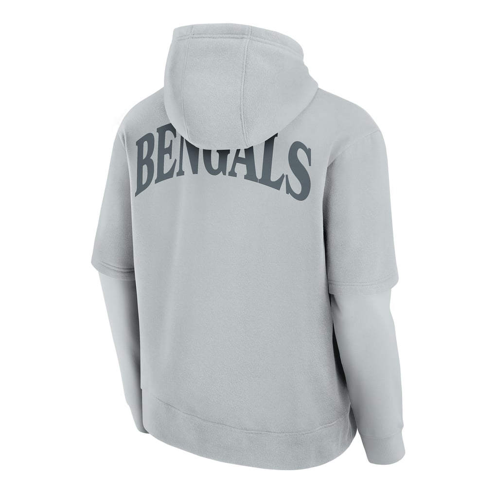  Cincinnati Bengals Fanatics Unisex  Sleek Elements Pullover Hoodie - Gray