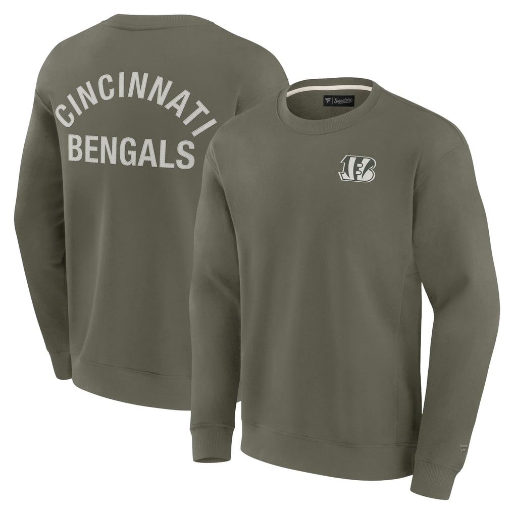 Cincinnati Bengals Fanatics Unisex Elements Super Soft Pullover Sweatshirt - Olive
