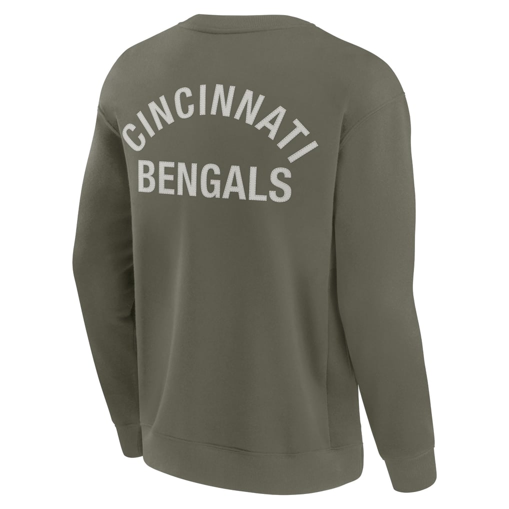 Cincinnati Bengals Fanatics Unisex Elements Super Soft Pullover Sweatshirt - Olive