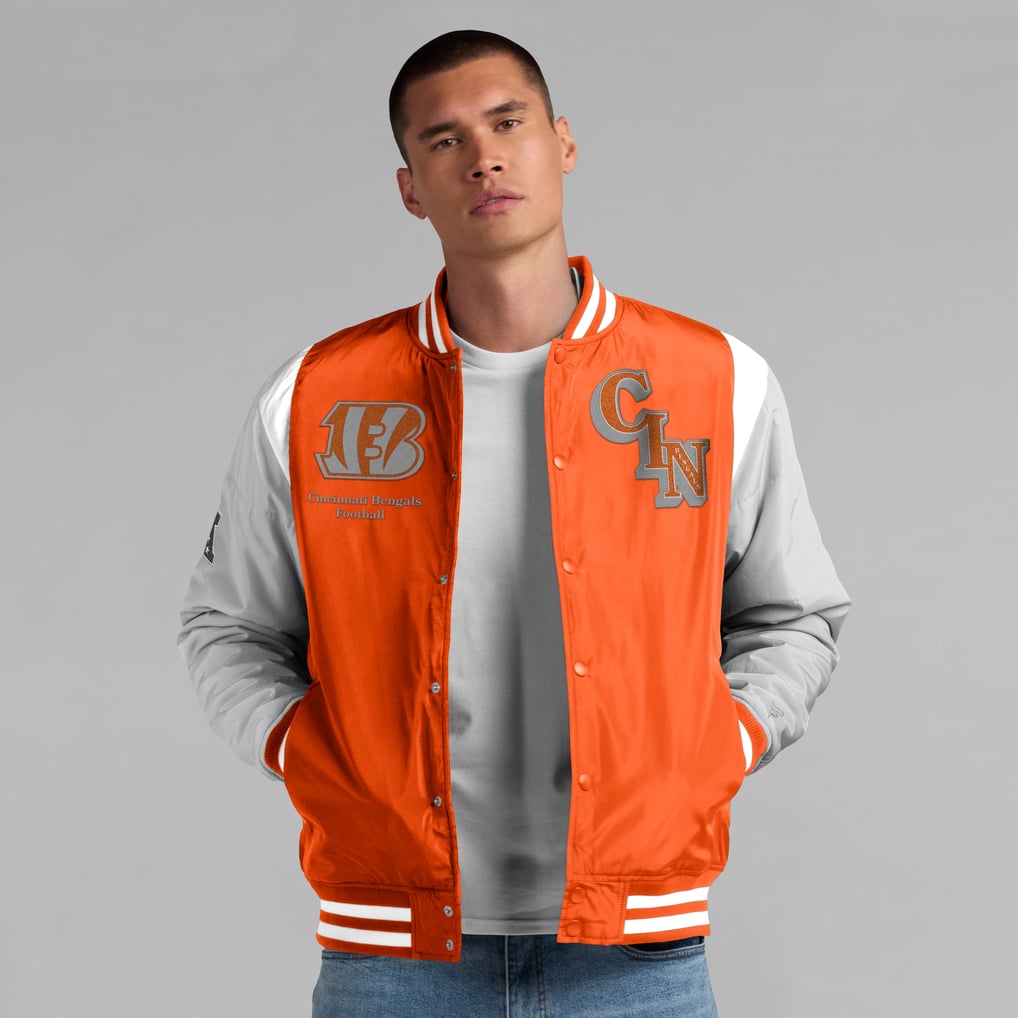  Cincinnati Bengals Fanatics Unisex Elements Elite Full-Snap Jacket - Orange