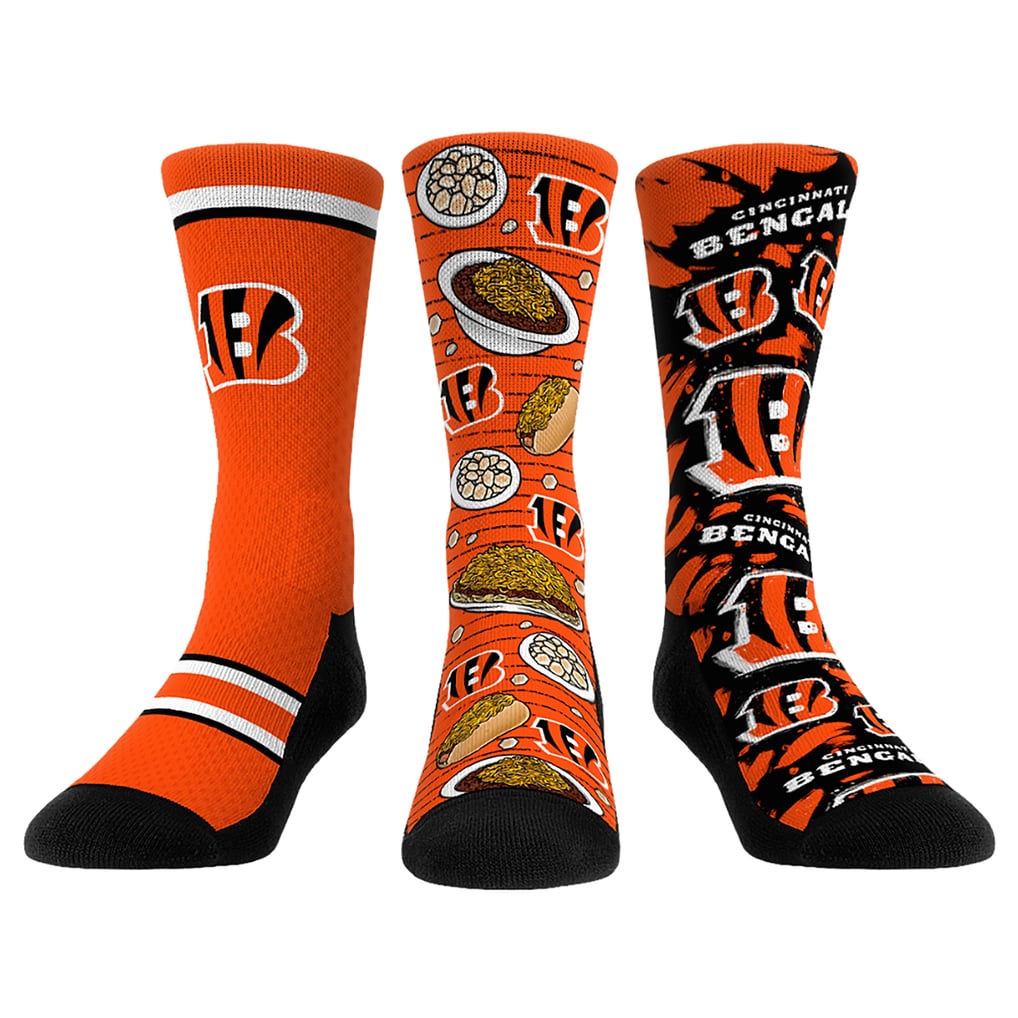  Cincinnati Bengals Rock Em Socks Unisex Fan Favorite Three-Pack Crew Sock Set