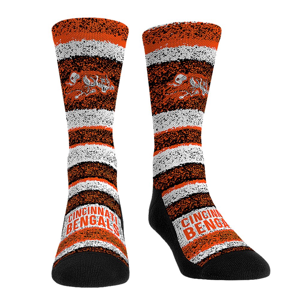 Cincinnati Bengals Rock Em Socks Unisex Throwback Three-Pack Crew Sock Set