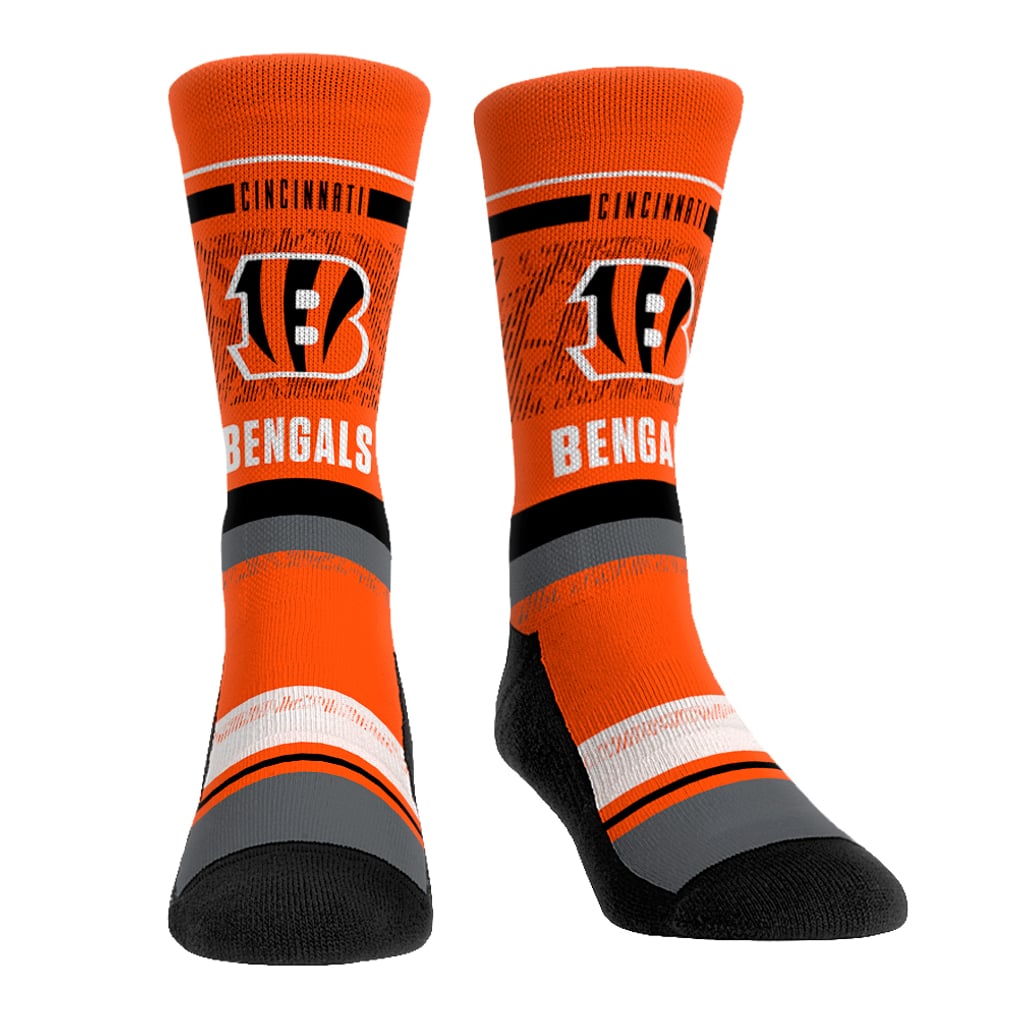 Joe Burrow Cincinnati Bengals Rock Em Socks 3-Pack Crew Socks Set