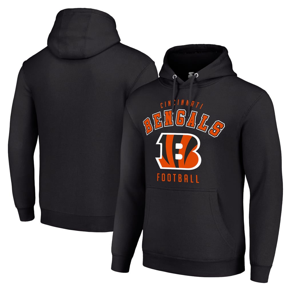 Cincinnati Bengals Starter Unisex Logo Pullover Hoodie - Black