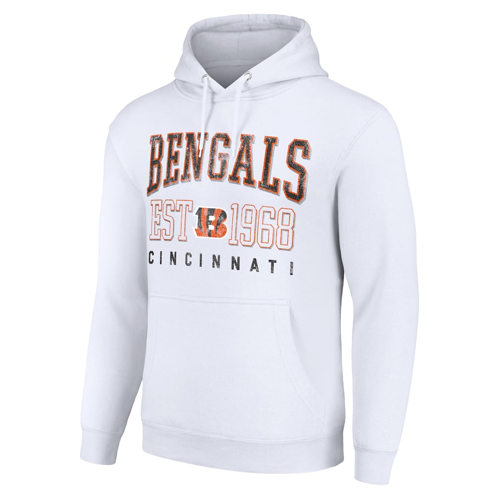 Cincinnati Bengals Starter Unisex Throwback Logo Pullover Hoodie - White
