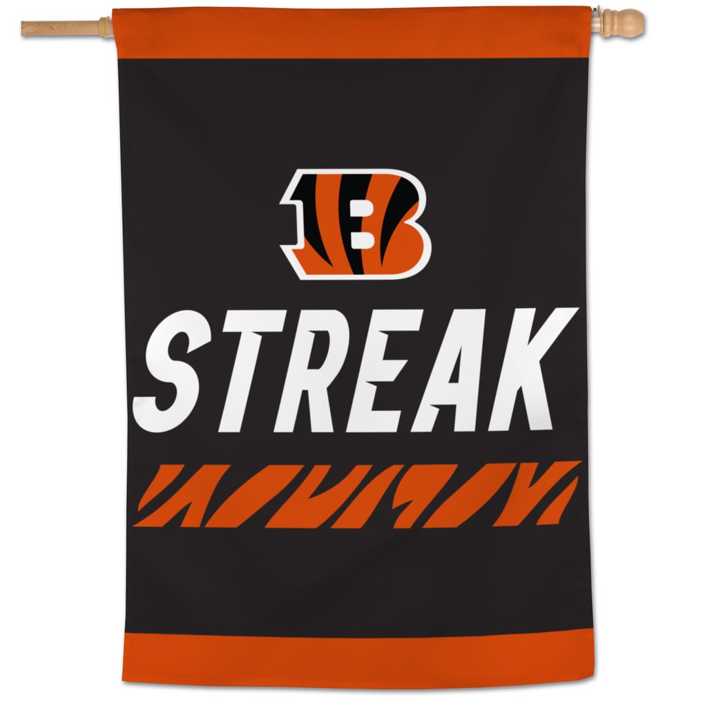 Cincinnati Bengals WinCraft Streak 28" x 40" Single-Sided Vertical Banner