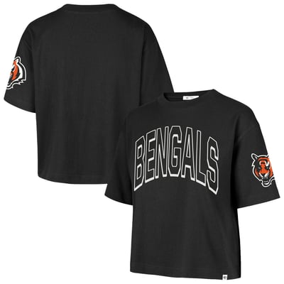 Cincinnati Bengals '47 Women's Call Out Reed City T-Shirt - Black
