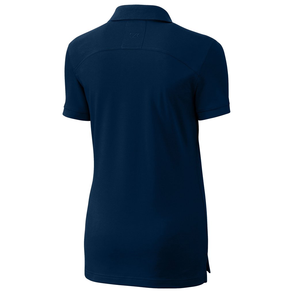 Cincinnati Bengals Cutter & Buck Women's Advantage DryTec Tri-Blend Pique Polo - Navy