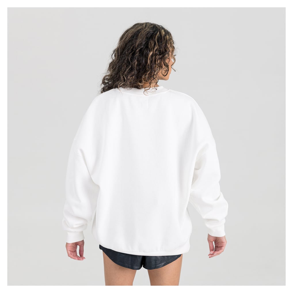  Cincinnati Bengals Gameday Couture Women's Swift Strike Premium Oversized Fleece Pullover Sweatshirt - White