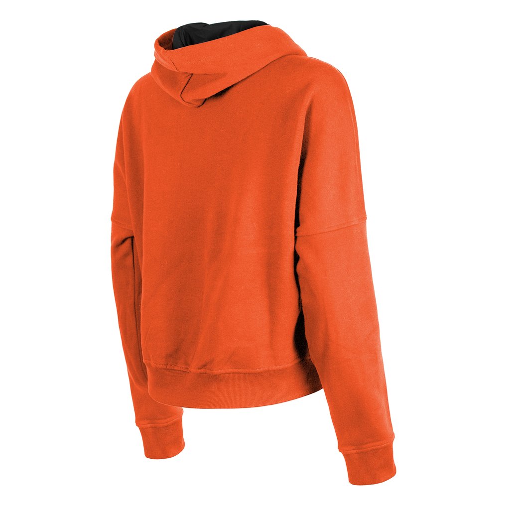 Cincinnati Bengals New Era Women's Boxy Pullover Hoodie - Orange
