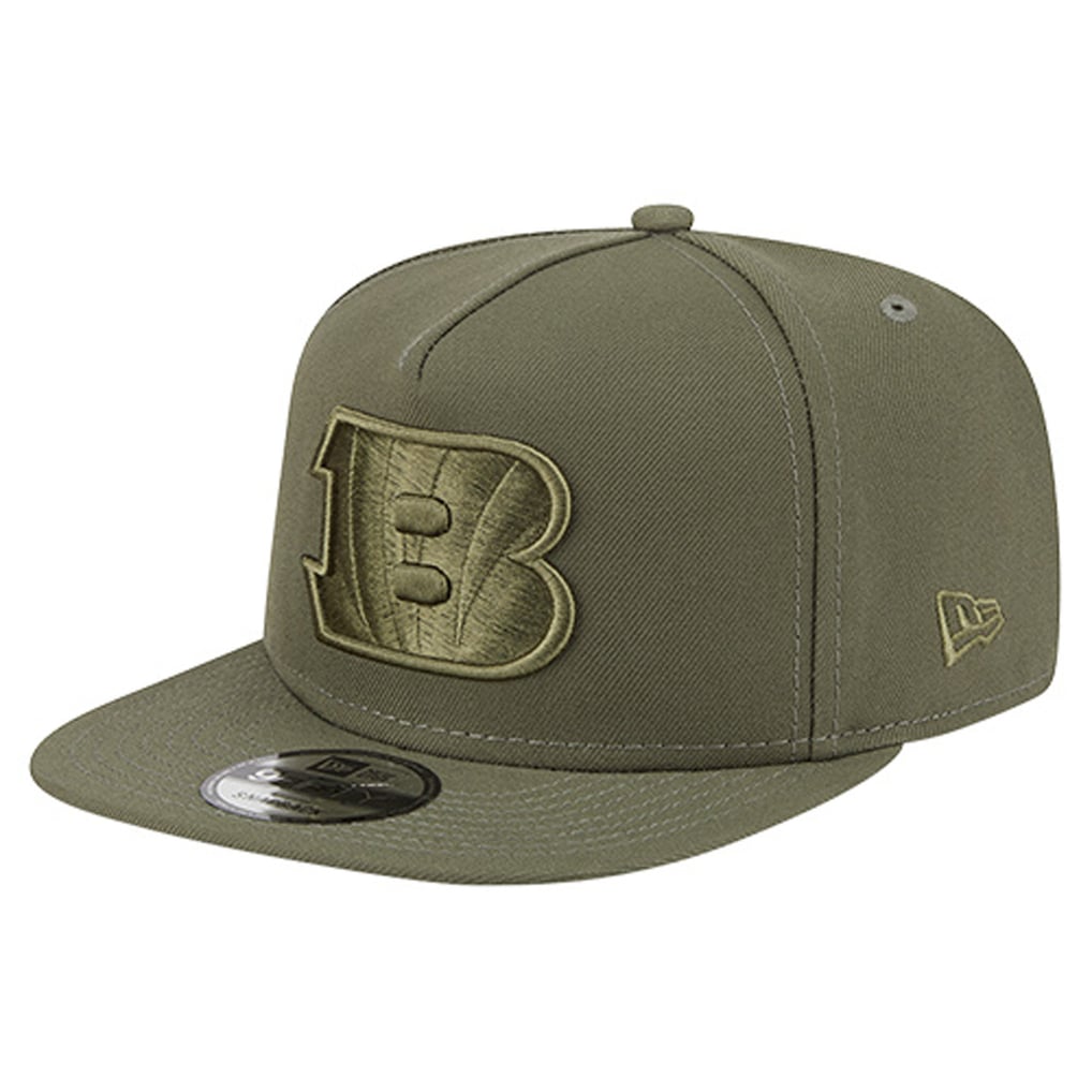 Cincinnati Bengals New Era Youth Color Pack A-Frame 9FIFTY Snapback Hat - Olive