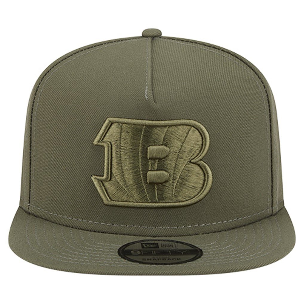Cincinnati Bengals New Era Youth Color Pack A-Frame 9FIFTY Snapback Hat - Olive