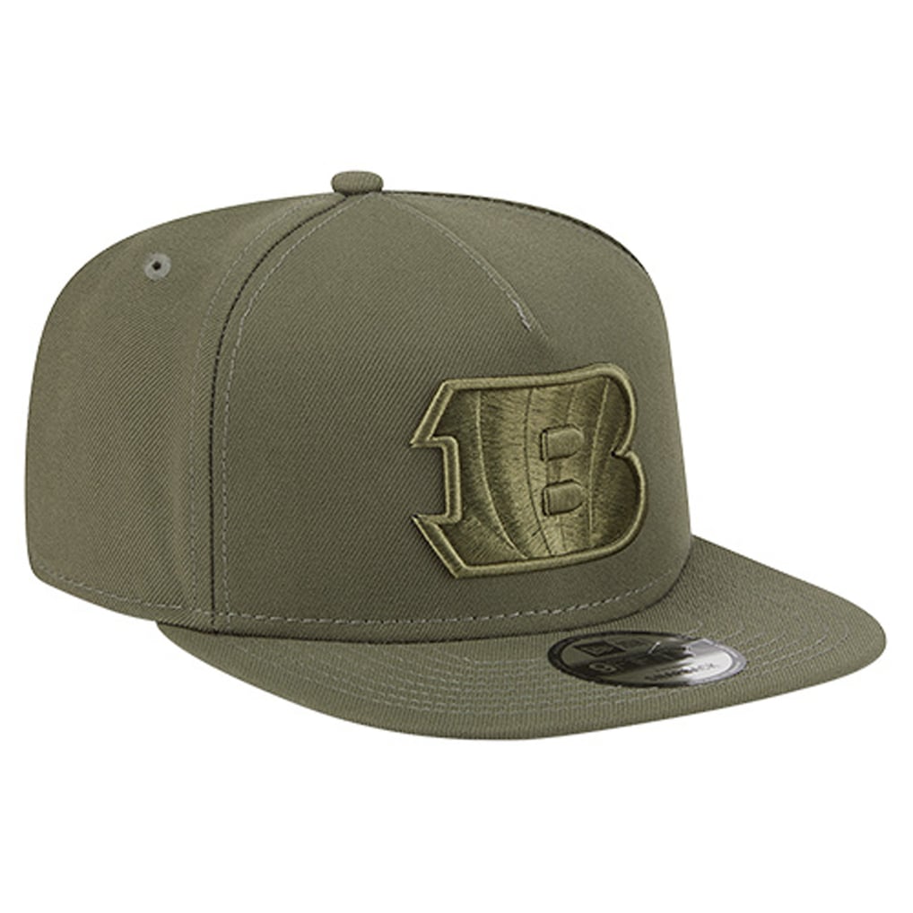 Cincinnati Bengals New Era Youth Color Pack A-Frame 9FIFTY Snapback Hat - Olive