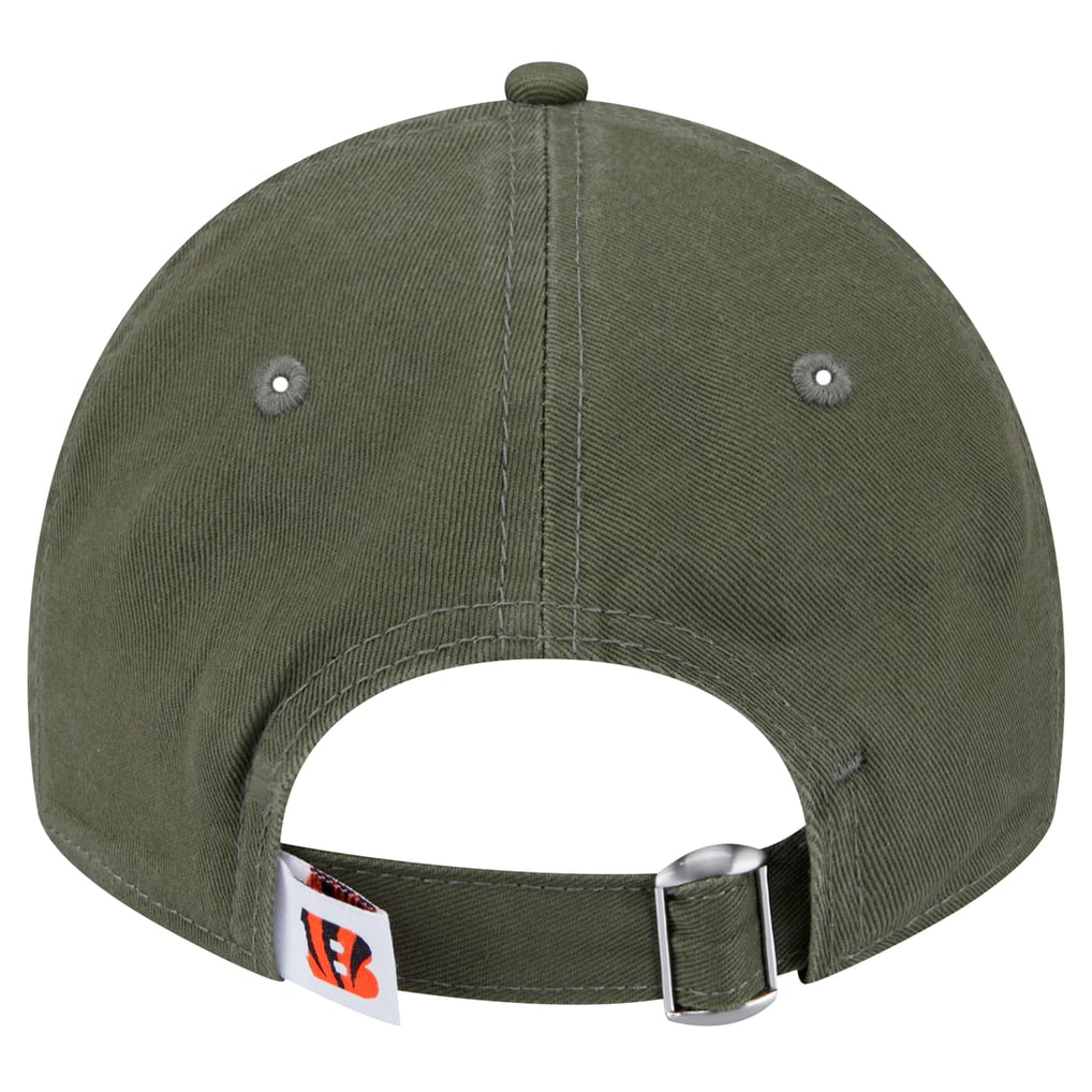 Cincinnati Bengals New Era Youth Main 9TWENTY Adjustable Hat - Olive