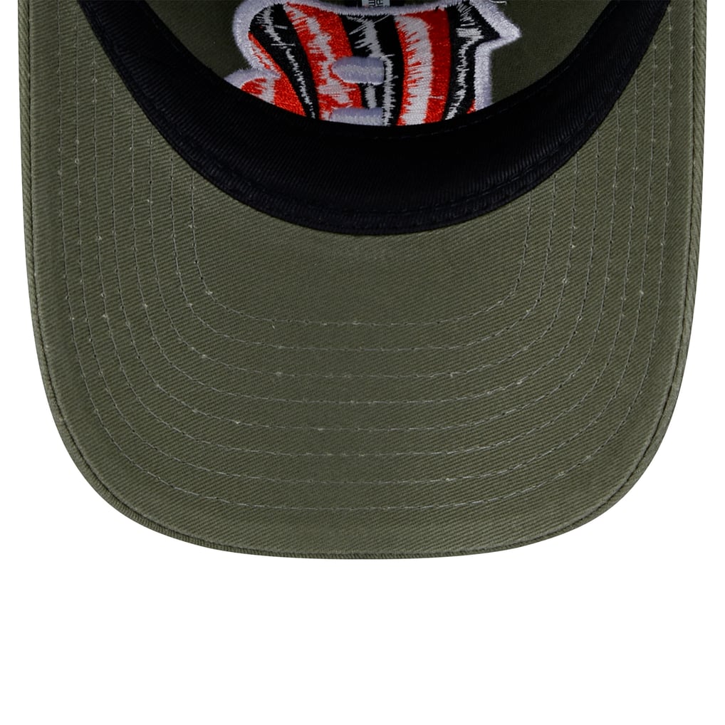 Cincinnati Bengals New Era Youth Main 9TWENTY Adjustable Hat - Olive