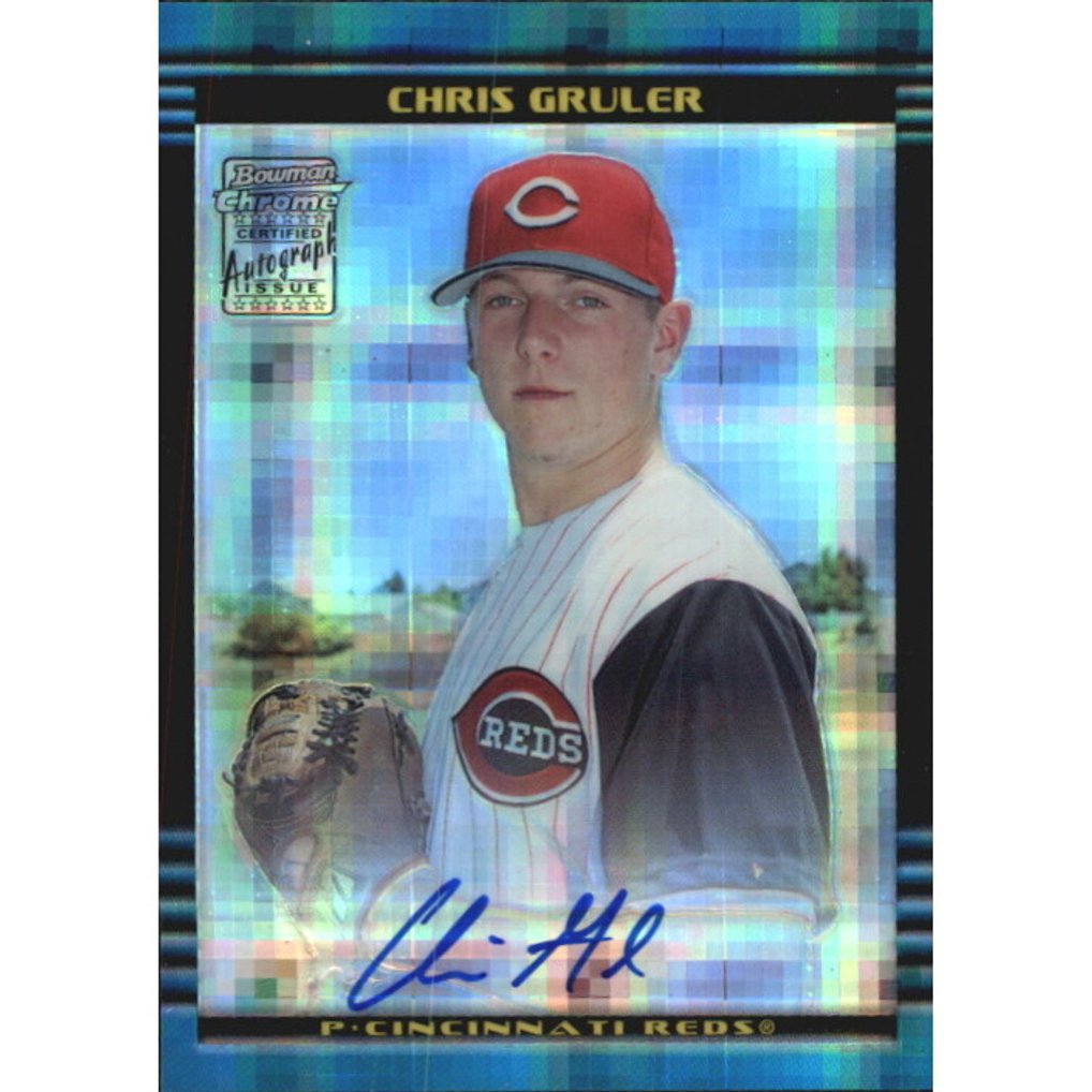 2002 Bowman Chrome Draft X-Fractors #167 Chris Gruler AU