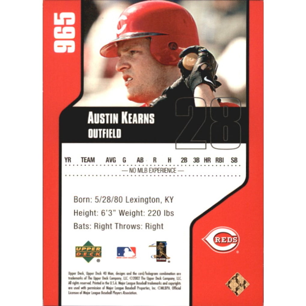 2002 Upper Deck 40-Man Electric Rainbow #965 Austin Kearns