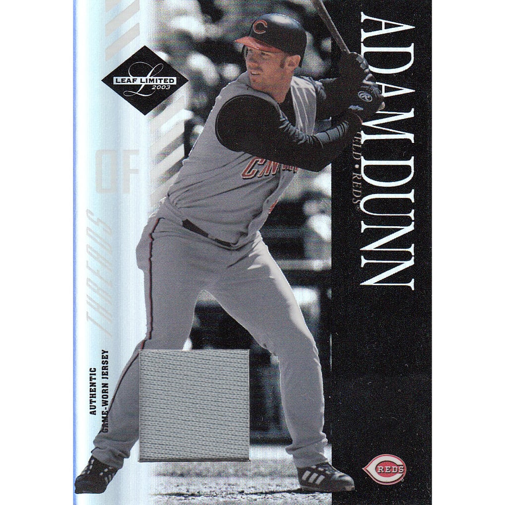2003 Leaf Limited Threads #73 Adam Dunn A/50
