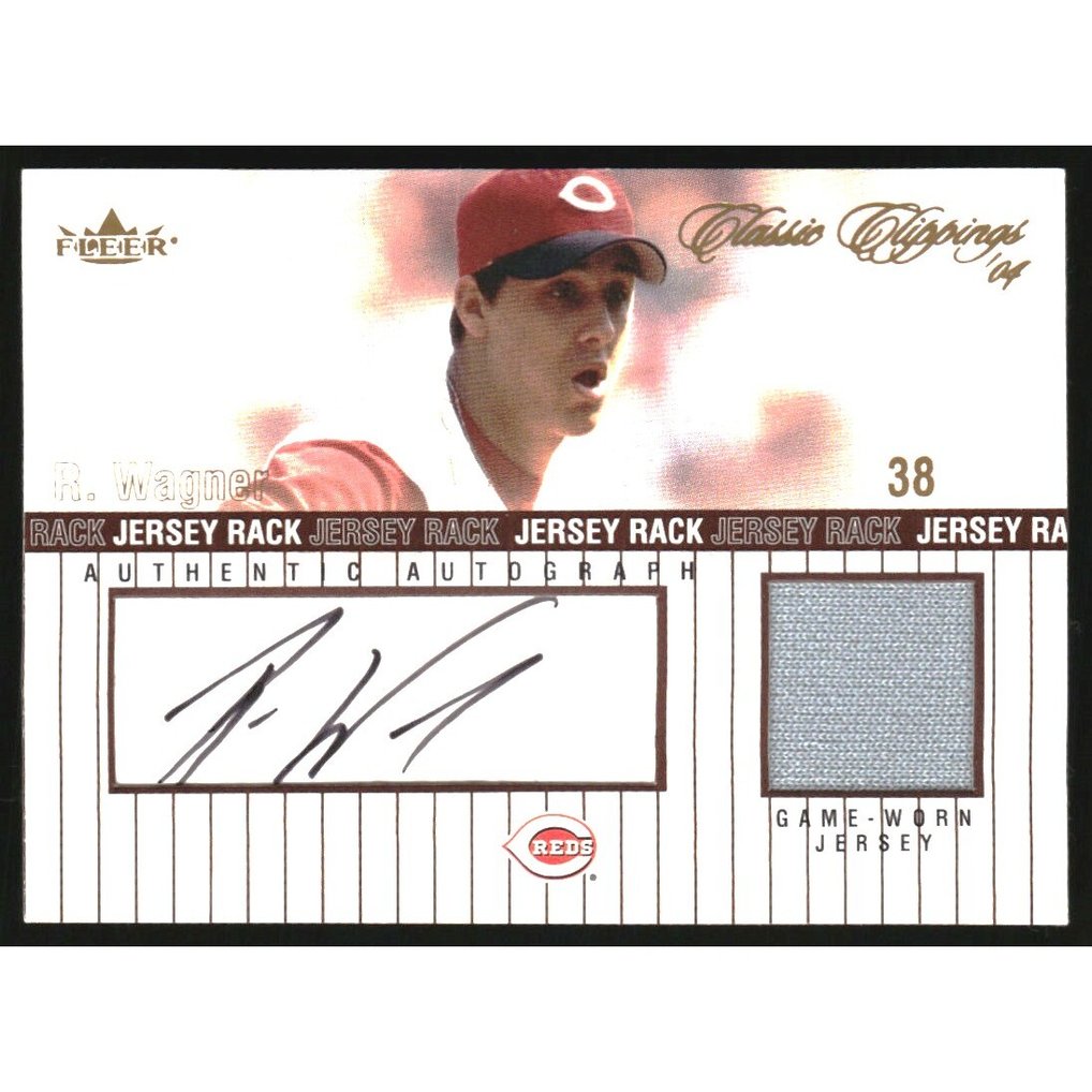 2004 Classic Clippings Jersey Rack Autograph Bronze #RW Ryan Wagner