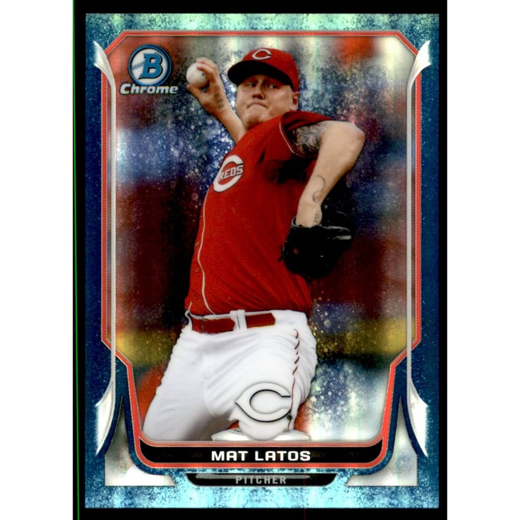 2014 Bowman Chrome Bubble Refractors #152 Mat Latos