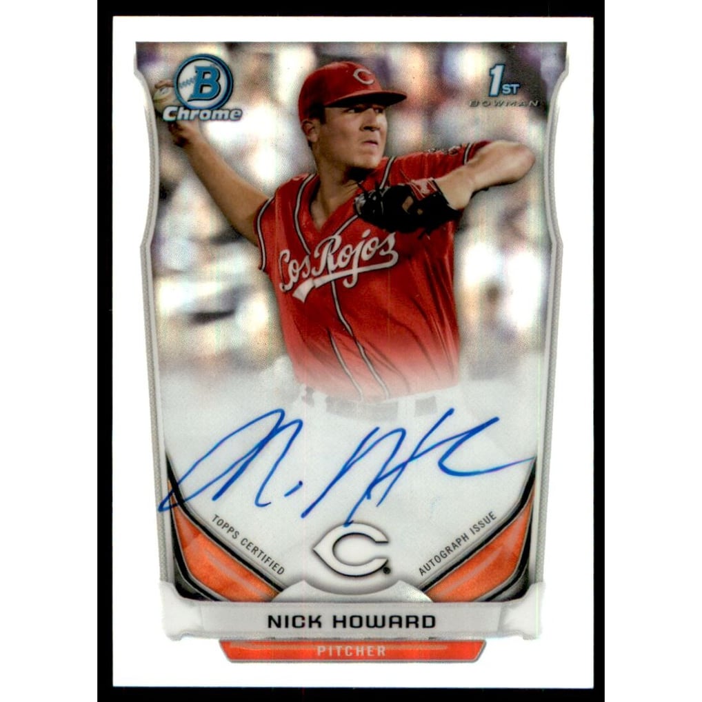 2014 Bowman Chrome Draft Draft Pick Autographs Refractors #BCANH Nick Howard