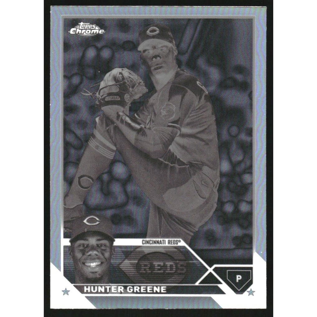 2023 Topps Chrome Negative Refractors #40 Hunter Greene