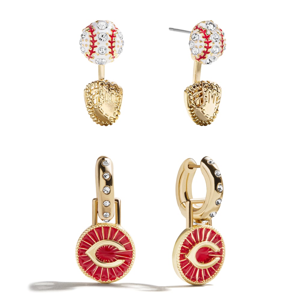  Cincinnati Reds BaubleBar Hoop Earring Set