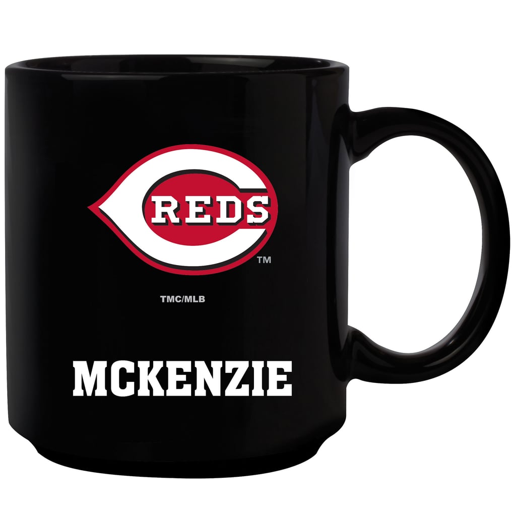 Cincinnati Reds 11oz. Personalized Mug - Black
